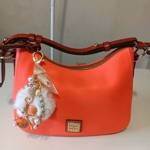 Dooney & Bourke Orange Leather Shoulder Bag